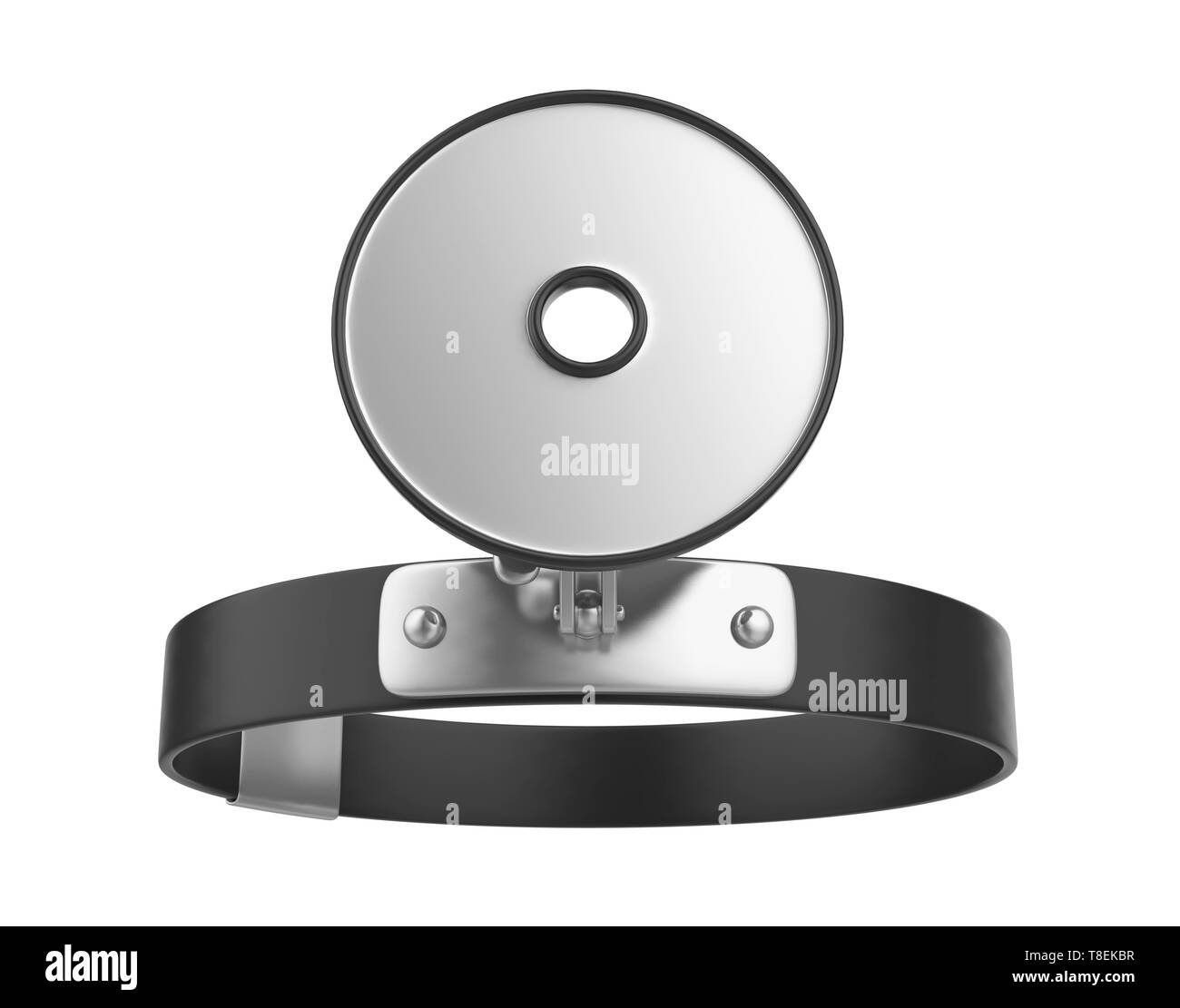 Medico testa isolata a specchio Foto Stock