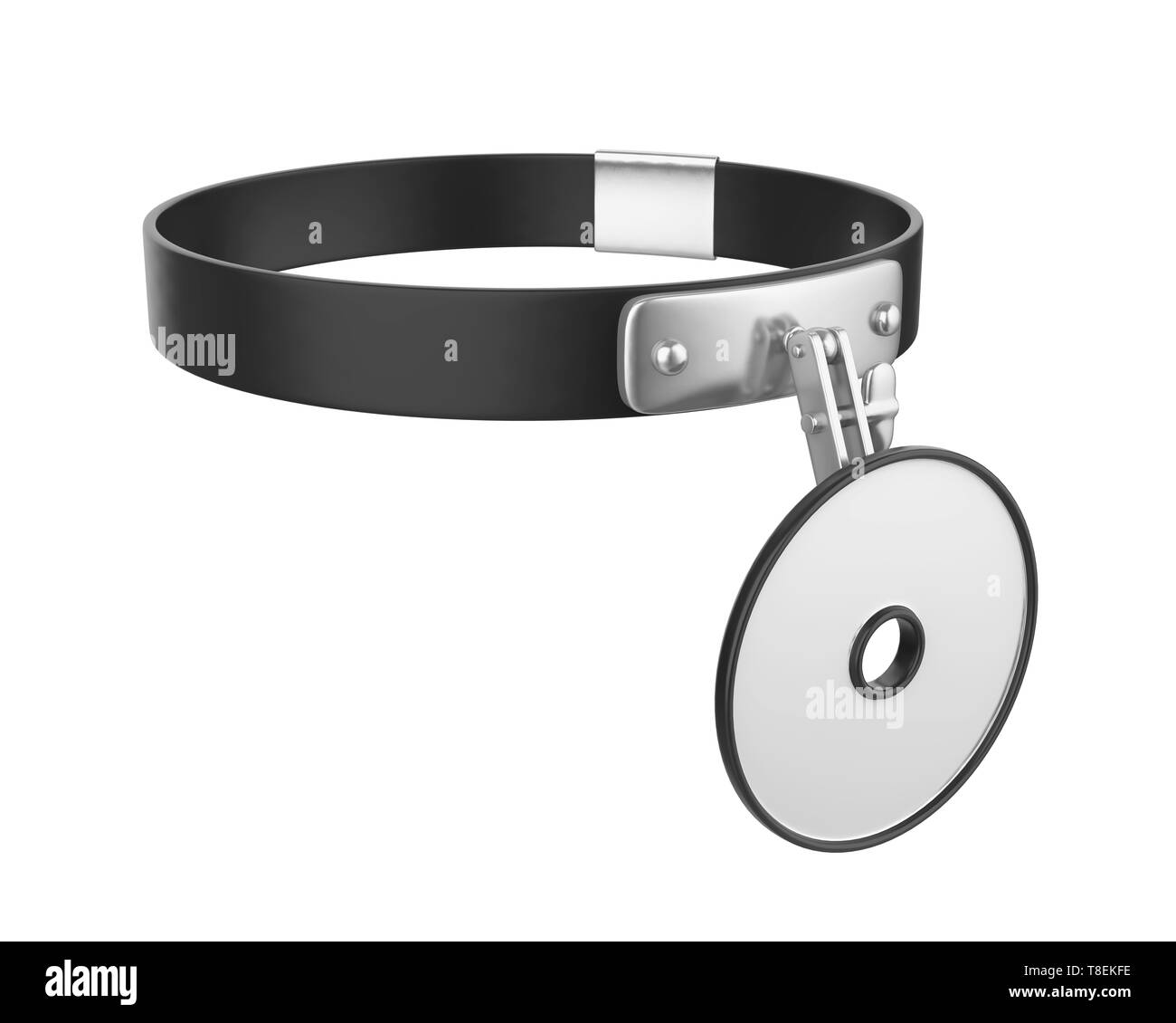 Medico testa isolata a specchio Foto Stock