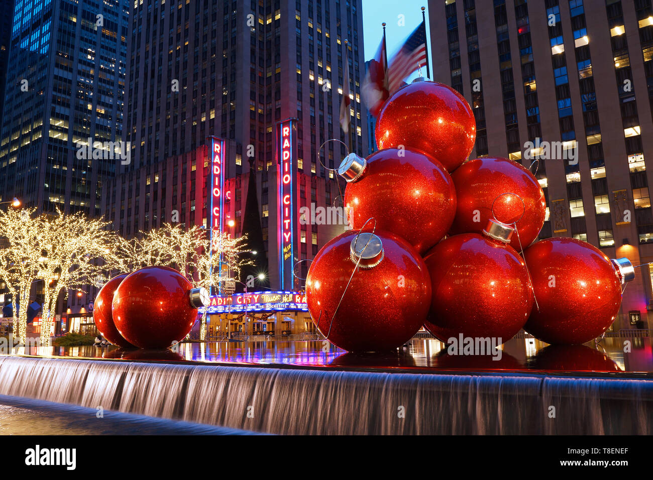 Natale al Rockefeller Center Foto Stock