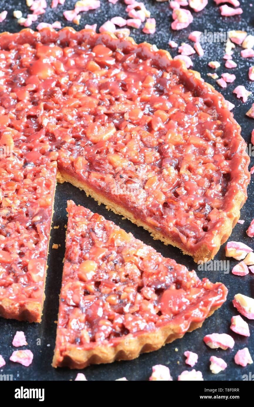 Francia, Rhone, Lione, Limonest, MUSCO (fabbricazione Seve e Boutique museo), pralina tart è una specialità culinaria della città Foto Stock