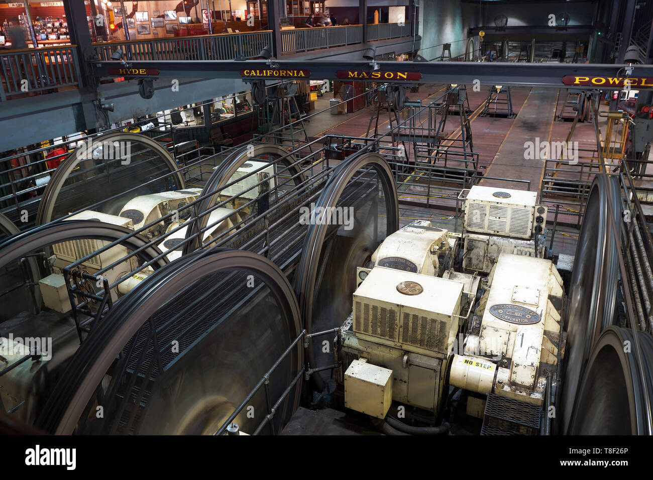 Casa potenza, Cable Car Museum di San Francisco, CA Foto Stock