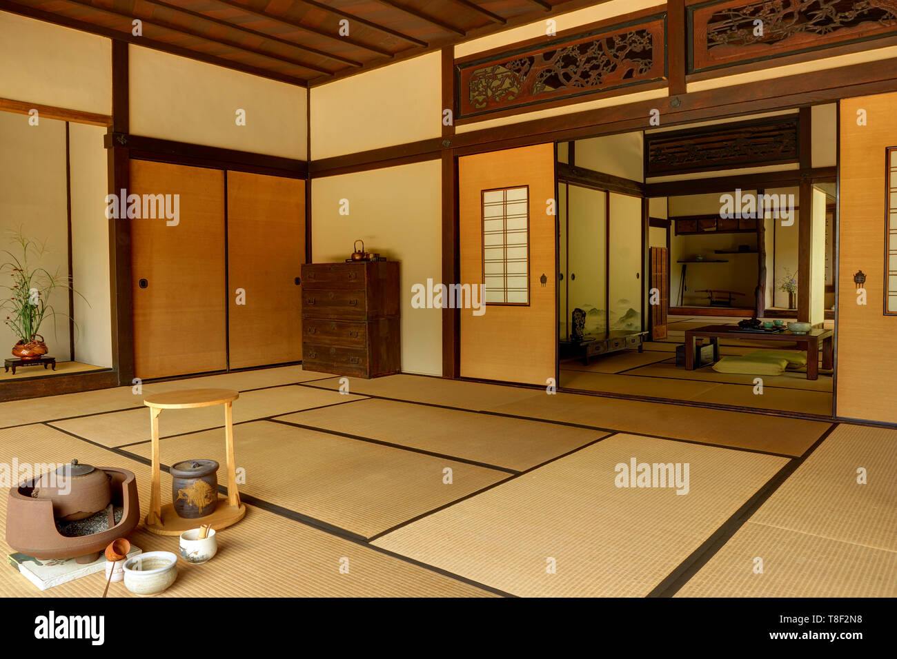 Casa giapponese, il morbo di Huntington Botanical Gardens Foto Stock