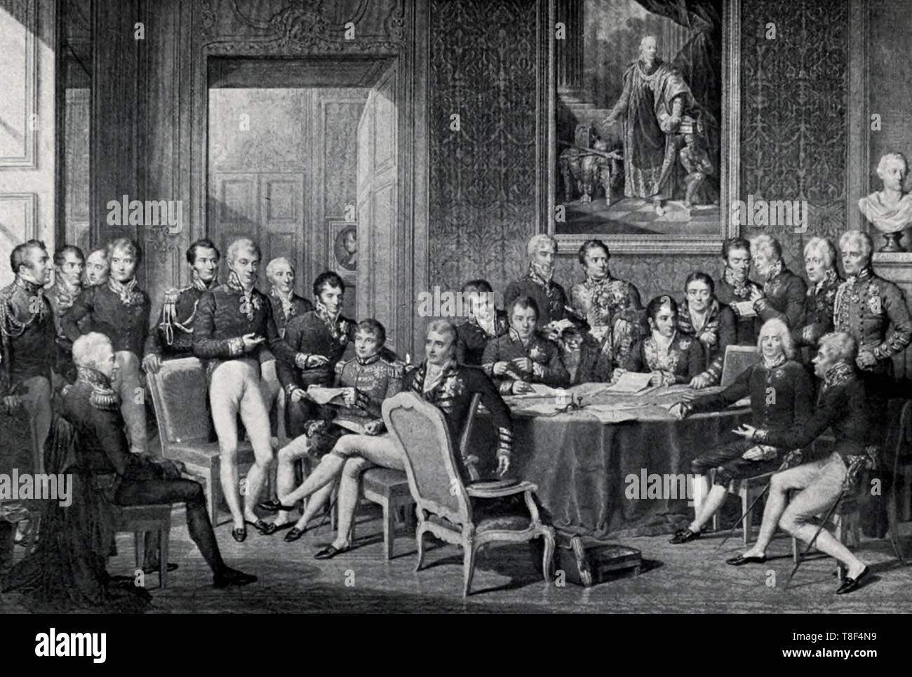 Il Congresso di Vienna, circa 1815 Foto Stock