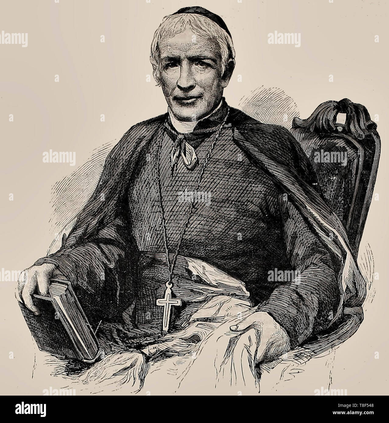 Ignazio Bourget, vescovo cattolico di Montreal, 1865 Foto Stock