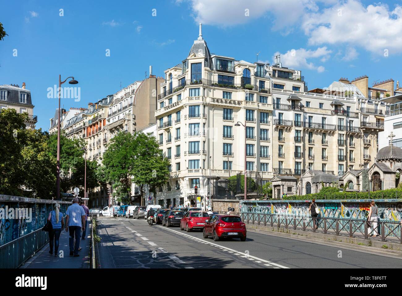 Francia, Parigi, diciottesimo distretto, Rue Caulaincourt, il Terrass Hotel Foto Stock