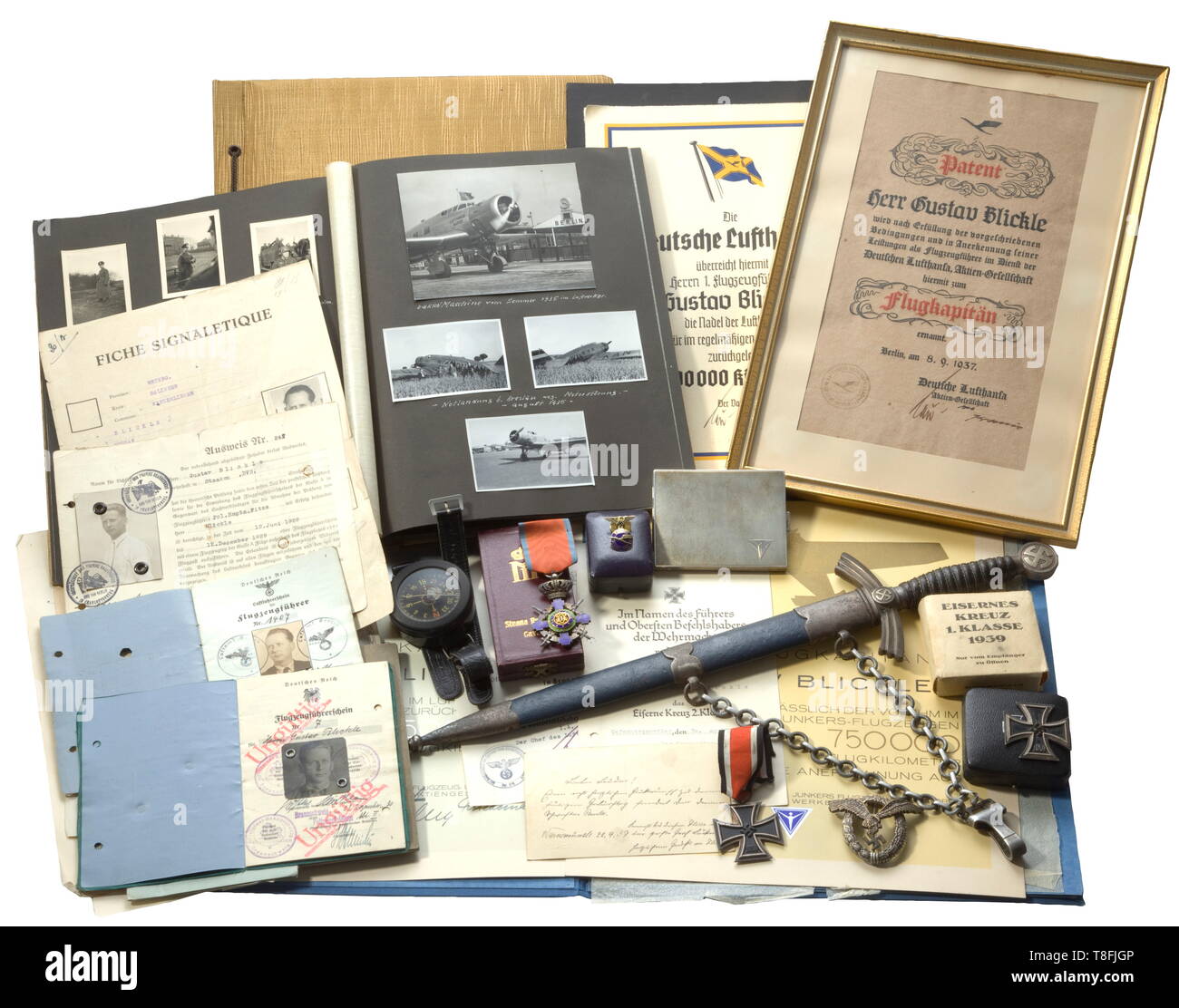 Una grande azienda di Gustav pilota Blickle, circa 1940, Editorial-Use-solo Foto Stock
