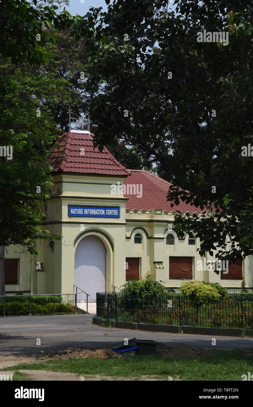 La natura del centro d'informazione della Alipore Zoological Garden in Kolkata, India. Foto Stock