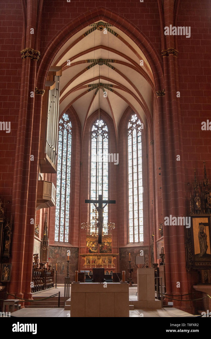 Cattedrale imperiale di San Bartolomeo , Francoforte Germania Foto Stock