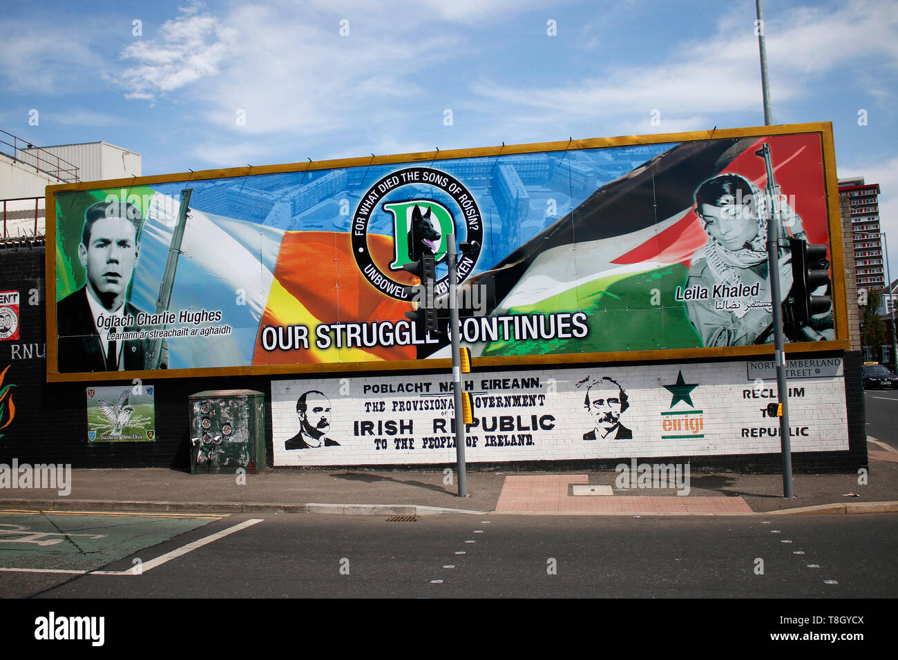 Impressionen  parete Internazionale di Belfast, Nordirland/ Irlanda del Nord (nur fuer redaktionelle Verwendung. Keine Werbung. Referenzdatenbank: http://w Foto Stock