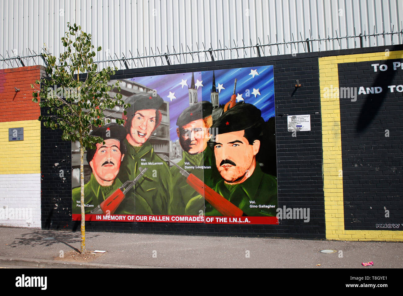 Impressionen: Parete Internazionale di Belfast, Nordirland/ Irlanda del Nord (nur fuer redaktionelle Verwendung. Keine Werbung. Referenzdatenbank: http://w Foto Stock