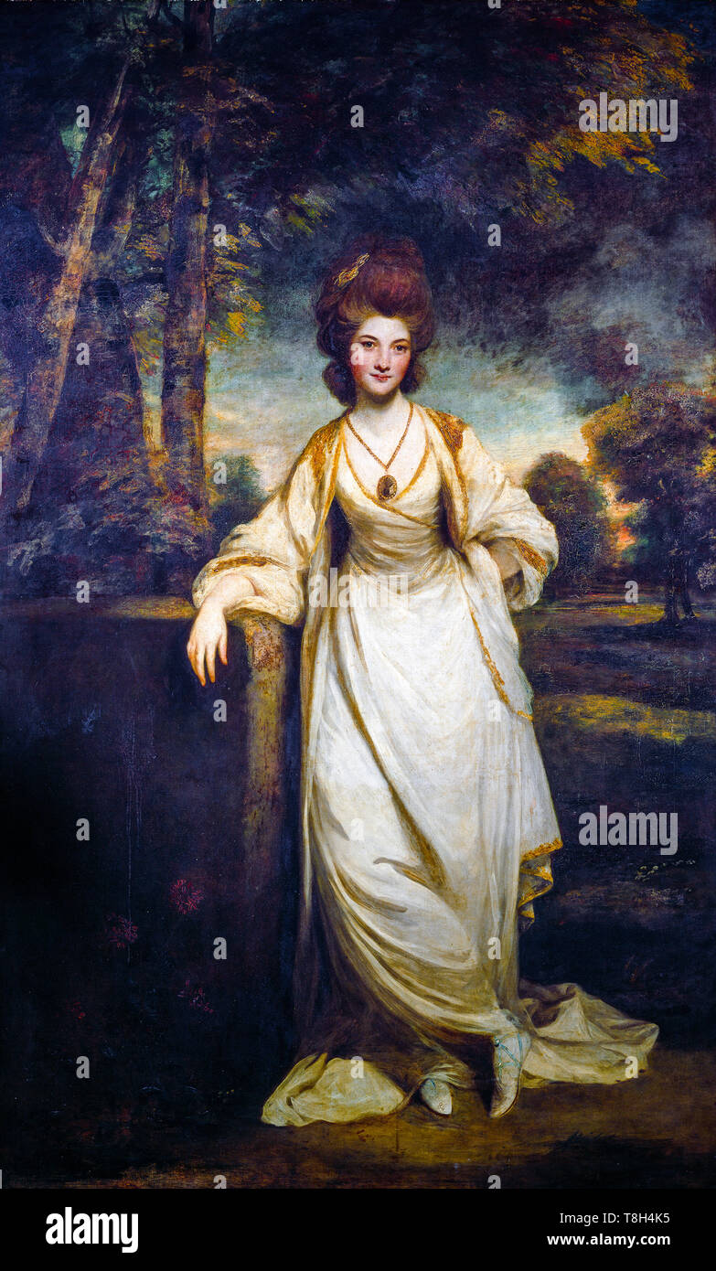 Sir Joshua Reynolds, signora Elizabeth Compton, ritratto dipinto, c.1780 Foto Stock