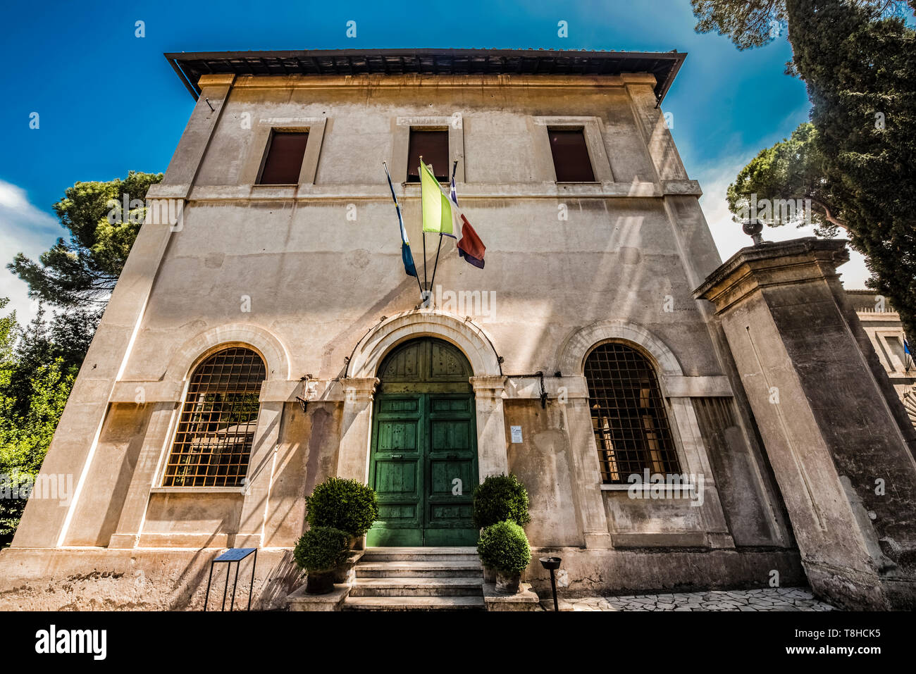 Un edificio del Casale di San Pio V complessa, a Roma, Italia Foto Stock