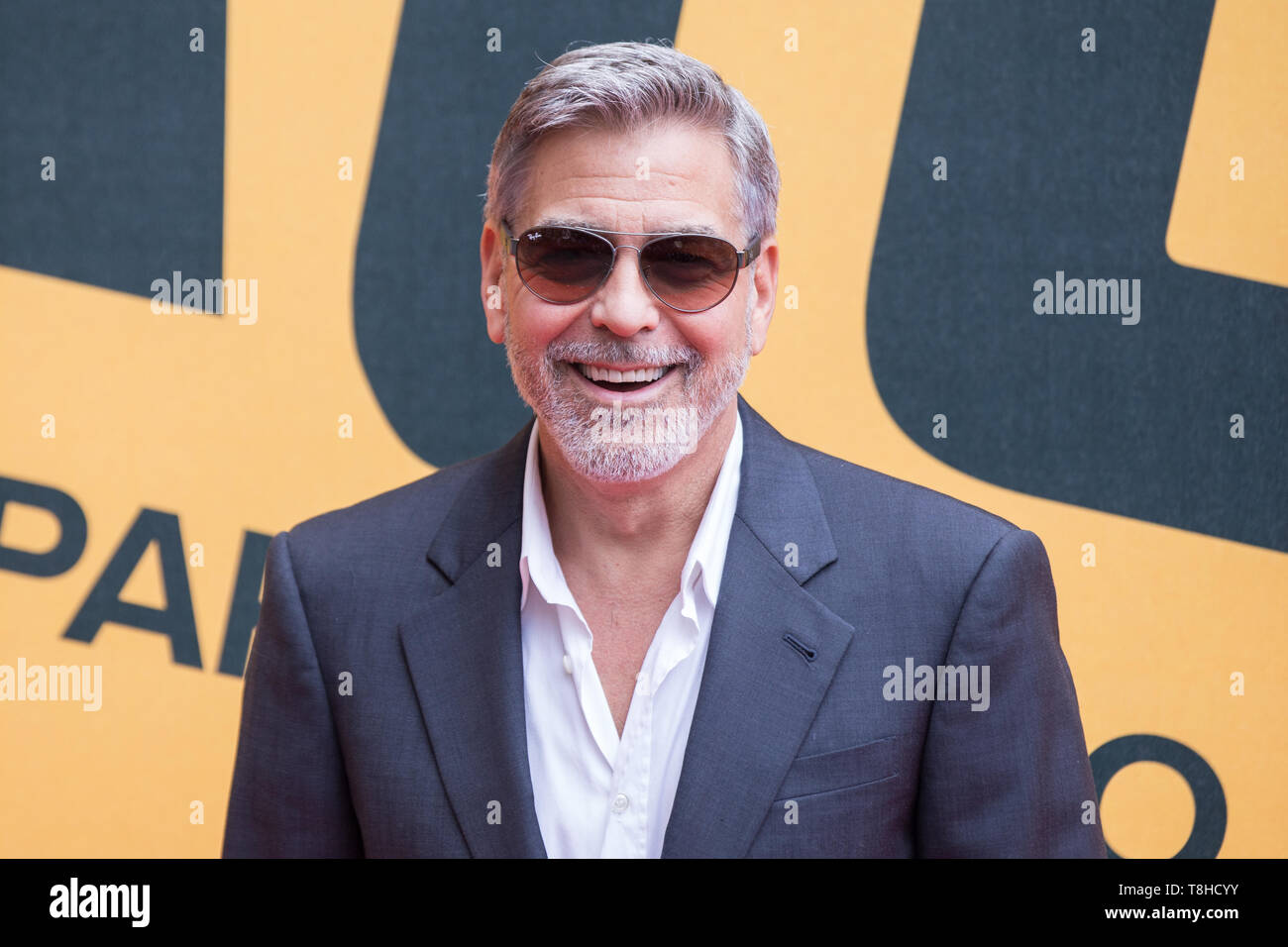 Roma, Italia. 13 Maggio, 2019. George Clooney Photocall a Roma per la presentazione alla stampa di Catch-22, originale Sky serie prodotta, diretto e interpretato da George Clooney Credito: Matteo Nardone/Pacific Press/Alamy Live News Foto Stock