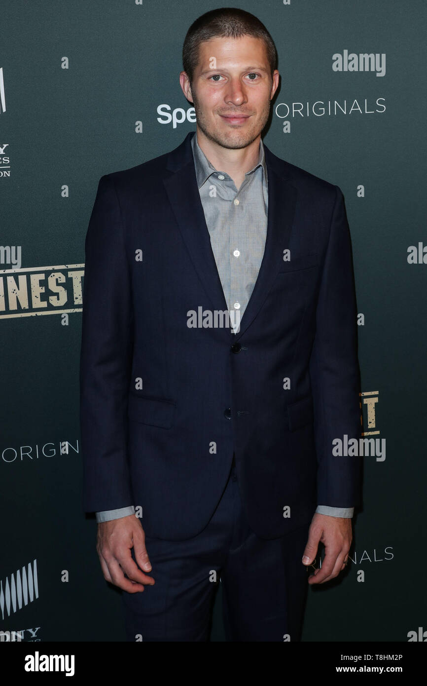 WEST HOLLYWOOD, Los Angeles, California, Stati Uniti d'America - 10 Maggio: Zach Gilford arriva a Los Angeles prima di spettro originali dell 'L.A.'s Finest" tenutosi al Sunset Tower Hotel il 10 maggio 2019 in West Hollywood, Los Angeles, California, Stati Uniti. (Foto di Xavier COLLIN/Image Press Agency) Foto Stock