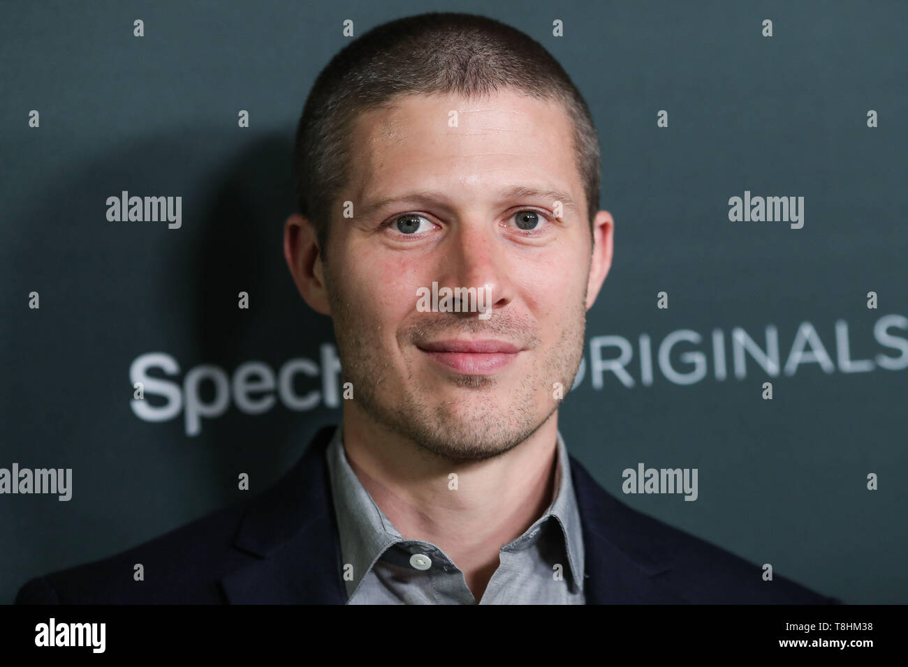 WEST HOLLYWOOD, Los Angeles, California, Stati Uniti d'America - 10 Maggio: Zach Gilford arriva a Los Angeles prima di spettro originali dell 'L.A.'s Finest" tenutosi al Sunset Tower Hotel il 10 maggio 2019 in West Hollywood, Los Angeles, California, Stati Uniti. (Foto di Xavier COLLIN/Image Press Agency) Foto Stock
