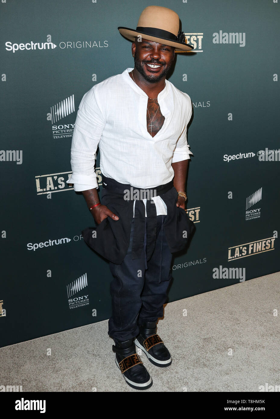 WEST HOLLYWOOD, Los Angeles, California, Stati Uniti d'America - 10 Maggio: Larry Sims arriva a Los Angeles prima di spettro originali dell 'L.A.'s Finest" tenutosi al Sunset Tower Hotel il 10 maggio 2019 in West Hollywood, Los Angeles, California, Stati Uniti. (Foto di Xavier COLLIN/Image Press Agency) Foto Stock