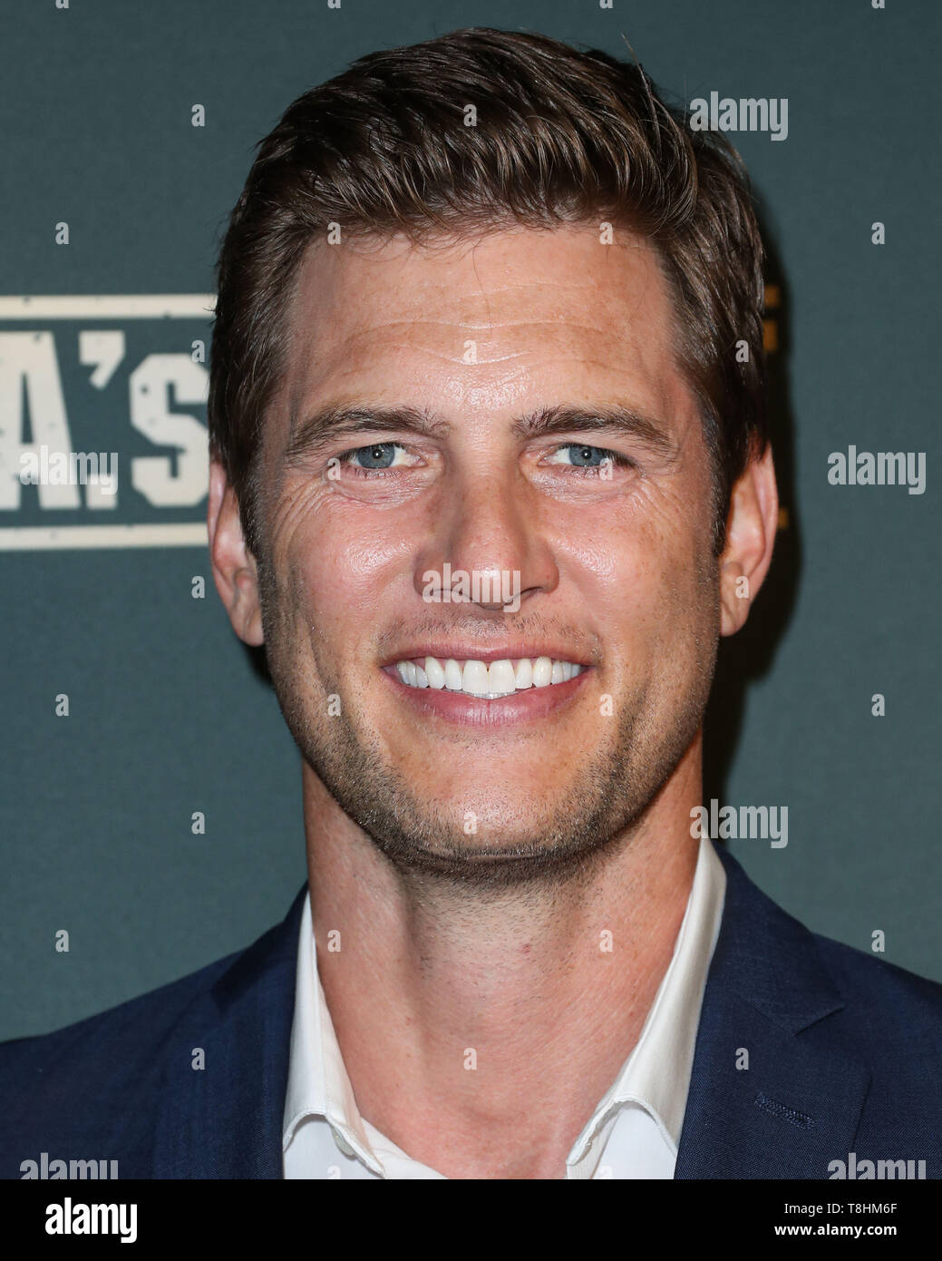WEST HOLLYWOOD, Los Angeles, California, Stati Uniti d'America - 10 Maggio: Ryan McPartlin arriva a Los Angeles prima di spettro originali dell 'L.A.'s Finest" tenutosi al Sunset Tower Hotel il 10 maggio 2019 in West Hollywood, Los Angeles, California, Stati Uniti. (Foto di Xavier COLLIN/Image Press Agency) Foto Stock