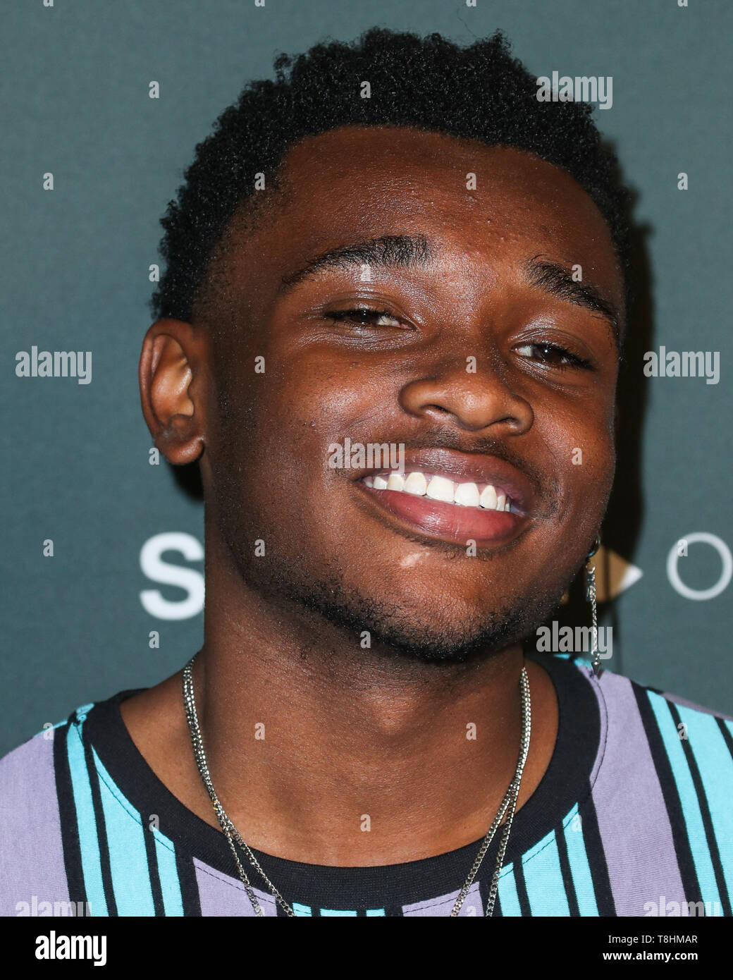 WEST HOLLYWOOD, Los Angeles, California, Stati Uniti d'America - 10 Maggio: Curtis Harris arriva presso il Los Angeles Premiere di spettro originali dell 'L.A.'s Finest" tenutosi al Sunset Tower Hotel il 10 maggio 2019 in West Hollywood, Los Angeles, California, Stati Uniti. (Foto di Xavier COLLIN/Image Press Agency) Foto Stock