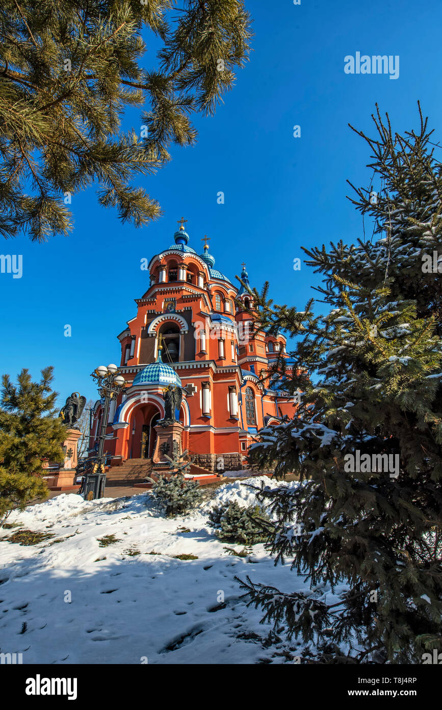 Chiesa di Kazan di Irkutsk, Irkutsk, Siberia, Russia Foto Stock