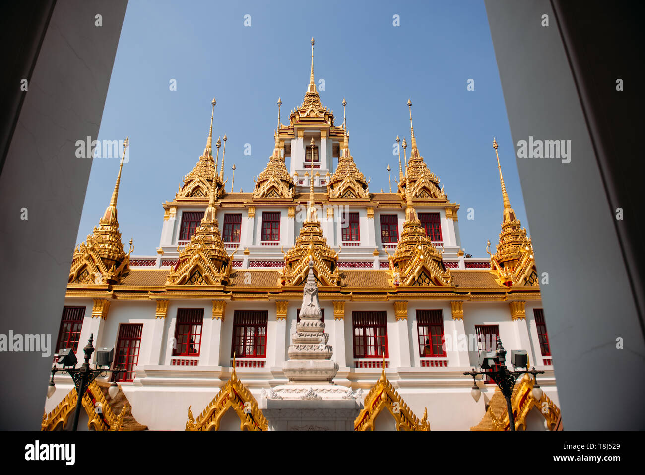 Wat Ratchanatdaram, Bangkok, Thailandia Foto Stock