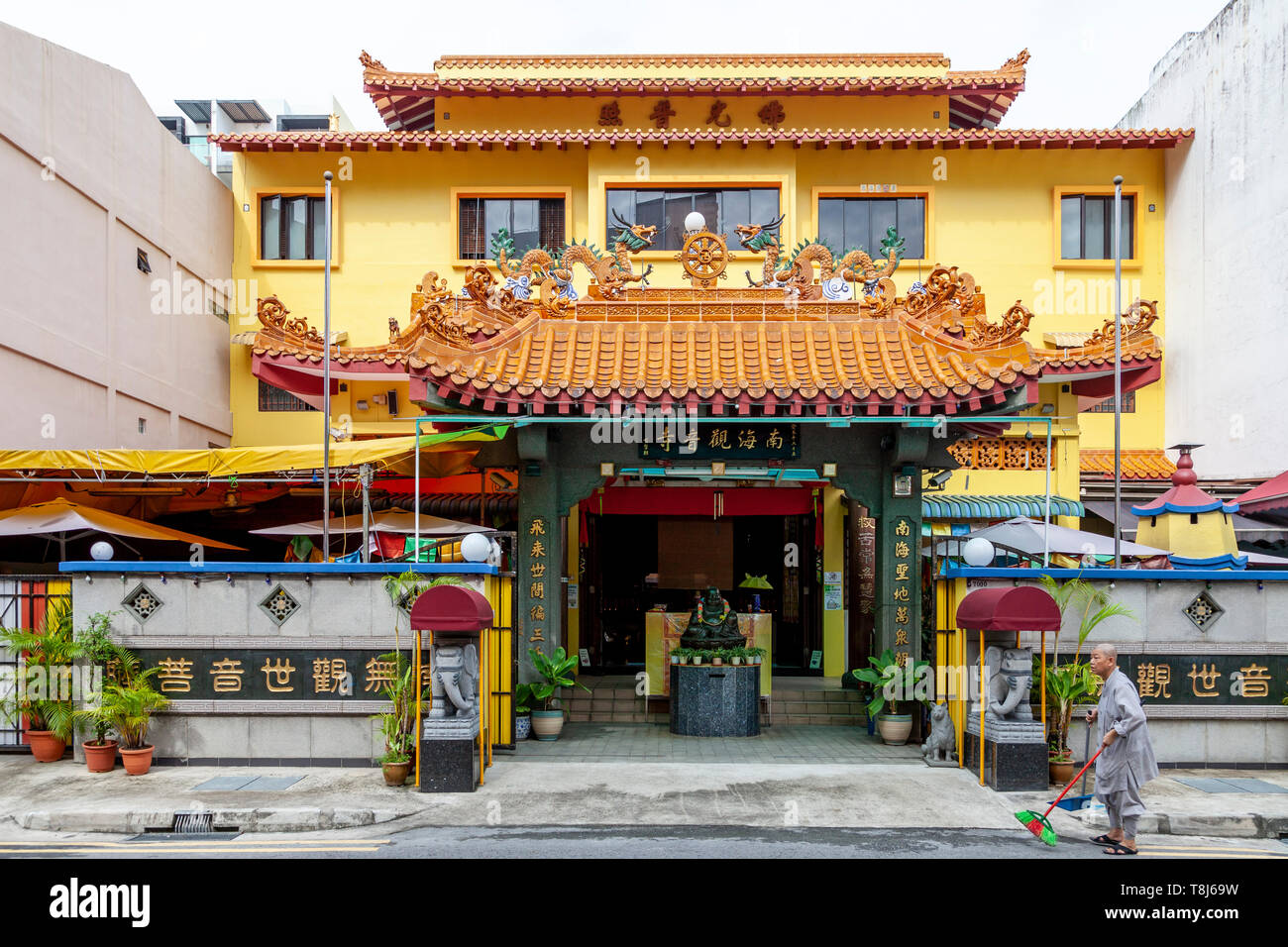 Il tempio Cinese, Singapore, Sud-est asiatico Foto Stock