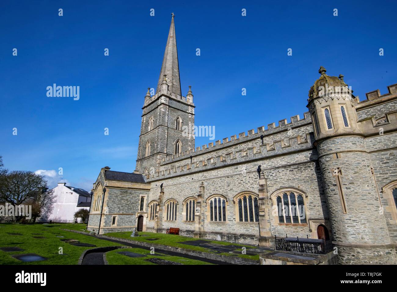 Regno Unito e Irlanda del Nord, Ulster, nella contea di Derry, Derry, st columb la cattedrale di Foto Stock