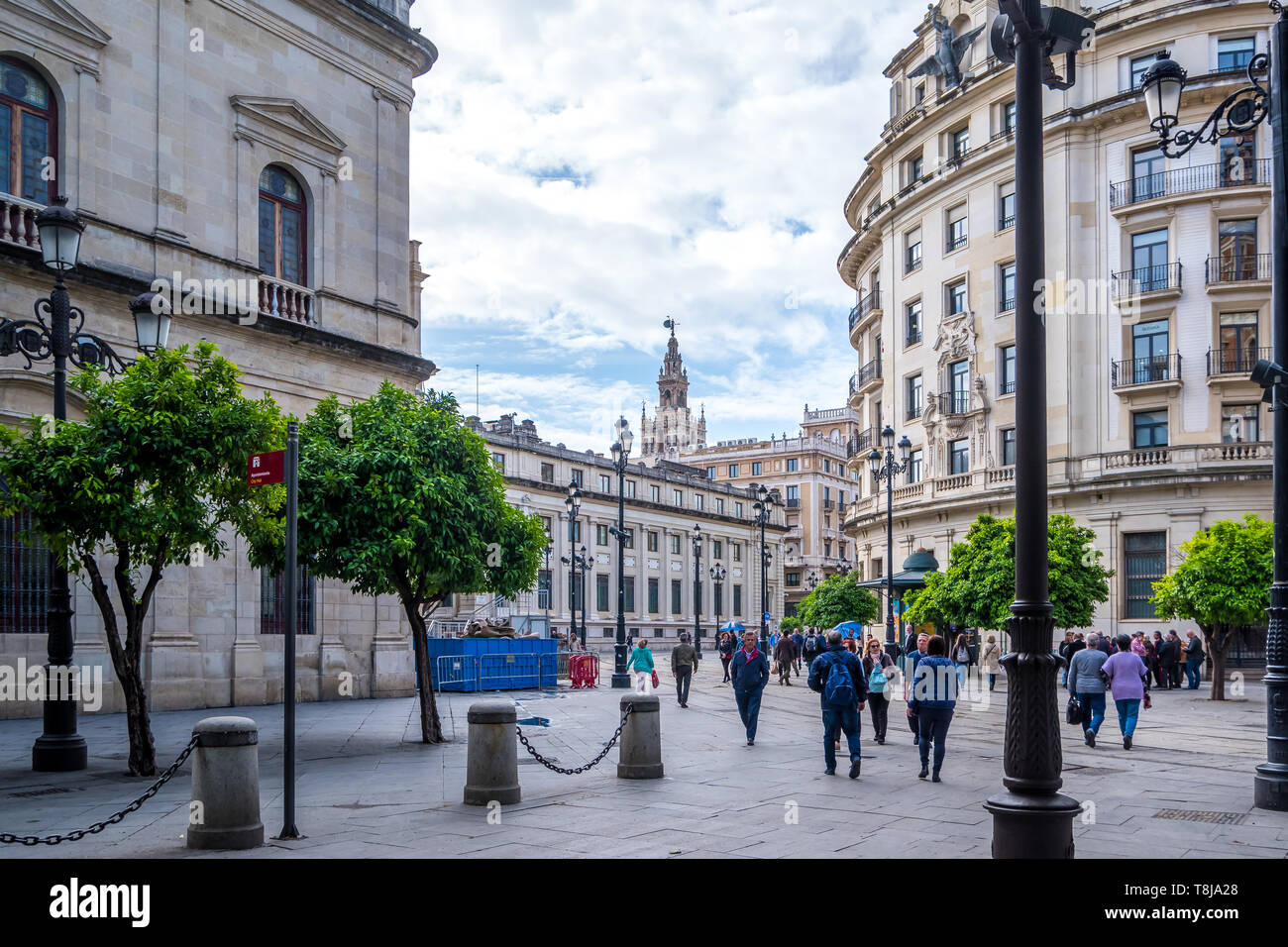 Siviglia, Spagna - 8 maggio 2019 Municipio di Siviglia, Spagna Foto Stock