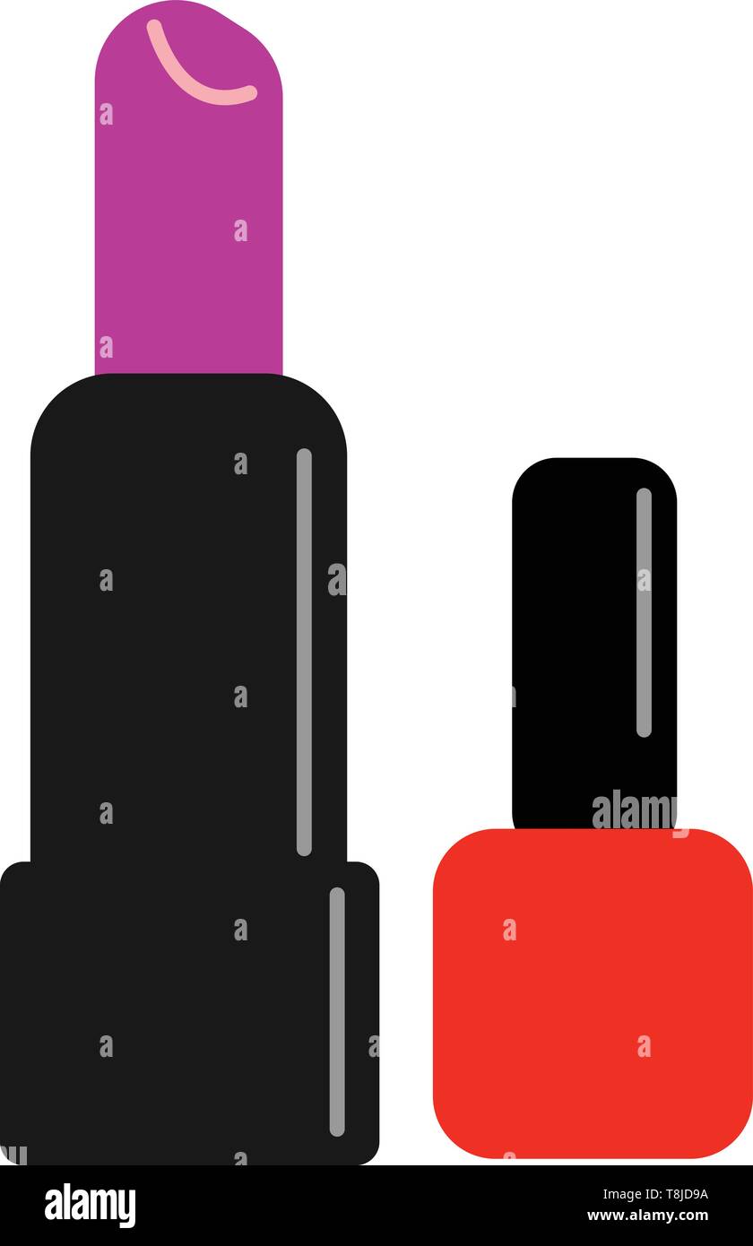 Elegante rossetto rosa ombra, il vettore, il colore di disegno o illustrazione. Illustrazione Vettoriale