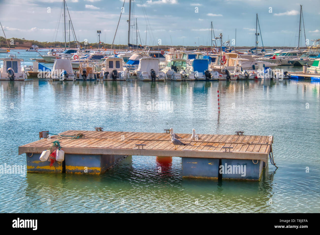 Marina di Novo Sancti Petri a Chiclana de la Frontera, una città turistica sulla costa della provincia di Cadice, Spagna meridionale Foto Stock