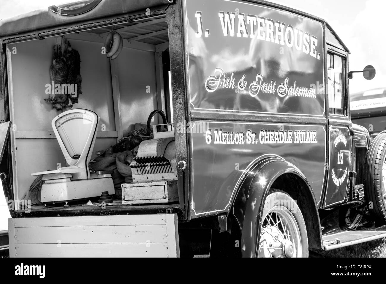 Ford Modello un furgone, Mobile shop, consegna van, ww2, Regno Unito Foto Stock