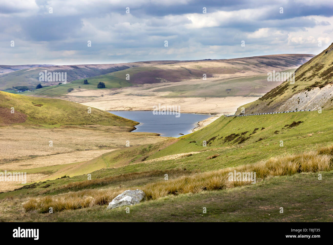 Elan Valley, Rhayder, il Galles Centrale Foto Stock