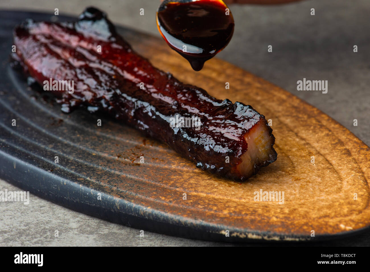 Char-siew carne di maiale cibo asiatico Foto Stock