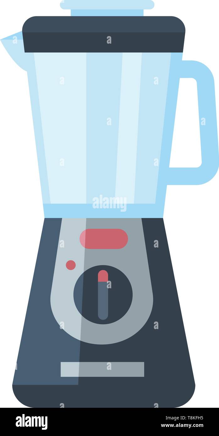 Un equipaggiamento elettrico utilizzato in la trinciatura, la miscelazione e la liquidizing Cibi morbidi., il vettore, il colore di disegno o illustrazione. Illustrazione Vettoriale