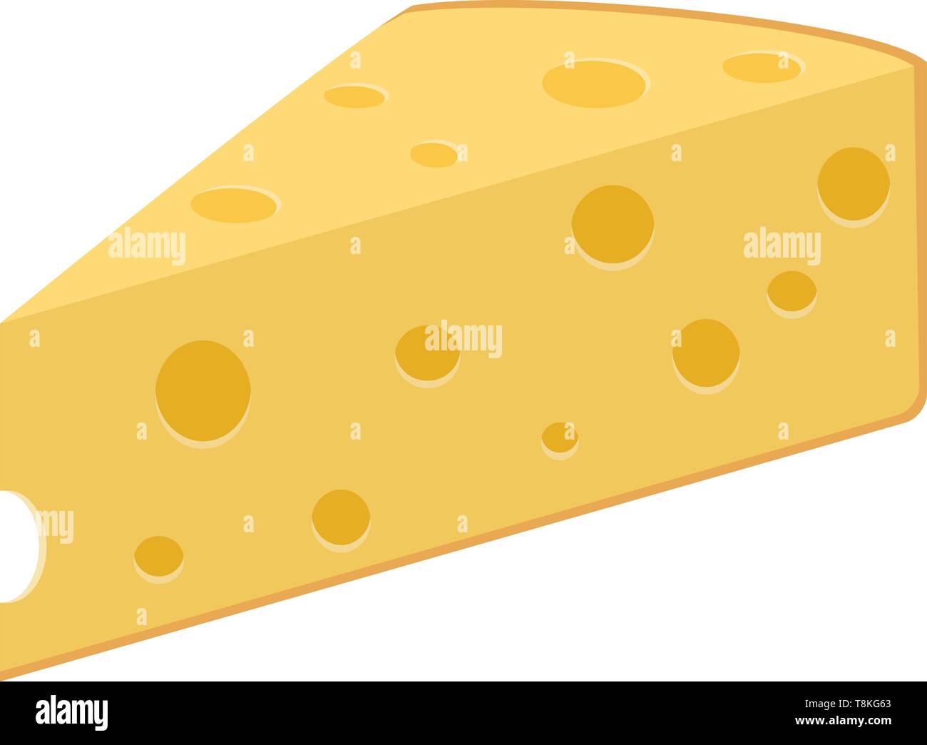 Si tratta di un cibo solido costituito da latte., il vettore, il colore di disegno o illustrazione. Illustrazione Vettoriale