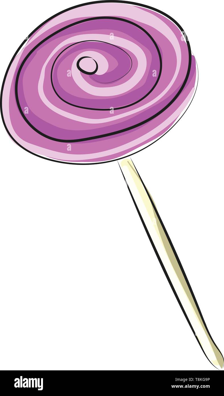 Chupa Chups è un popolare marchio spagnolo di lollipop., il vettore, il colore di disegno o illustrazione. Illustrazione Vettoriale