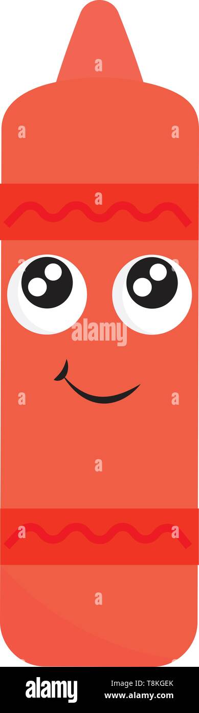 Si tratta di piccoli stick di cera colorata utilizzata per la scrittura e disegno., il vettore, il colore di disegno o illustrazione. Illustrazione Vettoriale