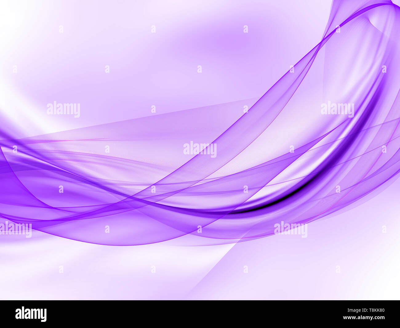 Sfondo astratto di un flusso di linee viola Foto Stock