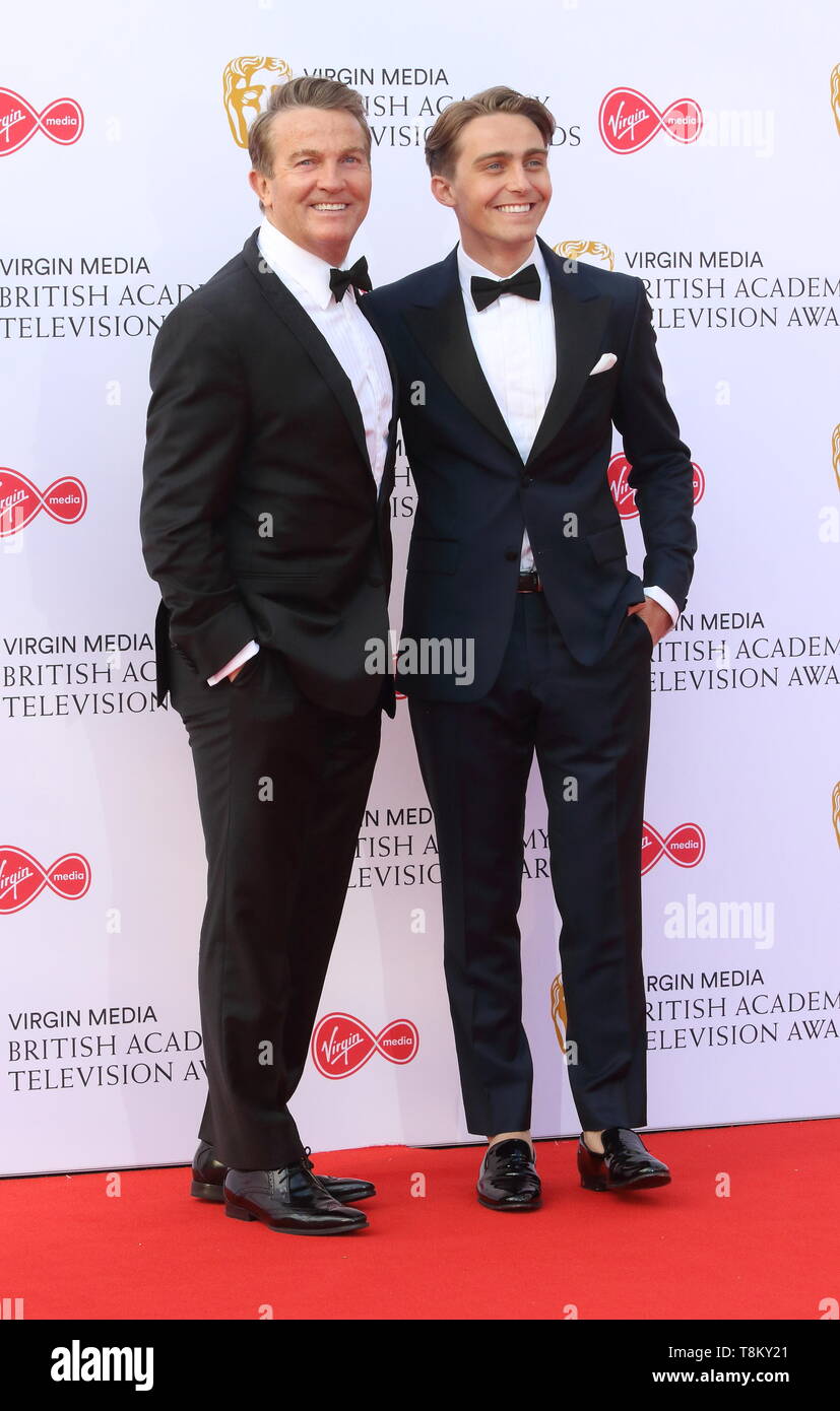 Bradley e Barney Walsh sono visti sul tappeto rosso durante il Virgin Media televisione BAFTA Awards 2019 presso la Royal Festival Hall di Londra. Foto Stock