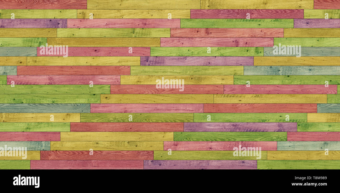 Seamless legno parquet texture colorate lineare Foto Stock