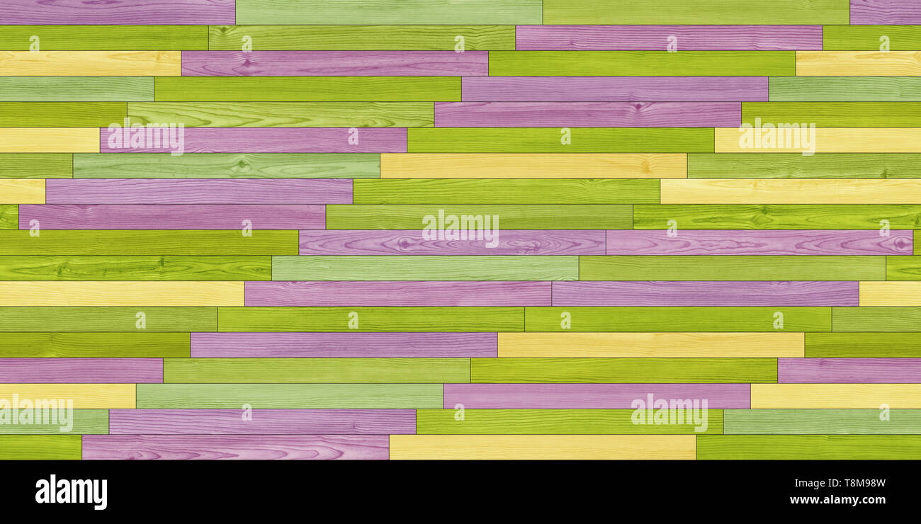 Seamless legno parquet texture colorate lineare Foto Stock