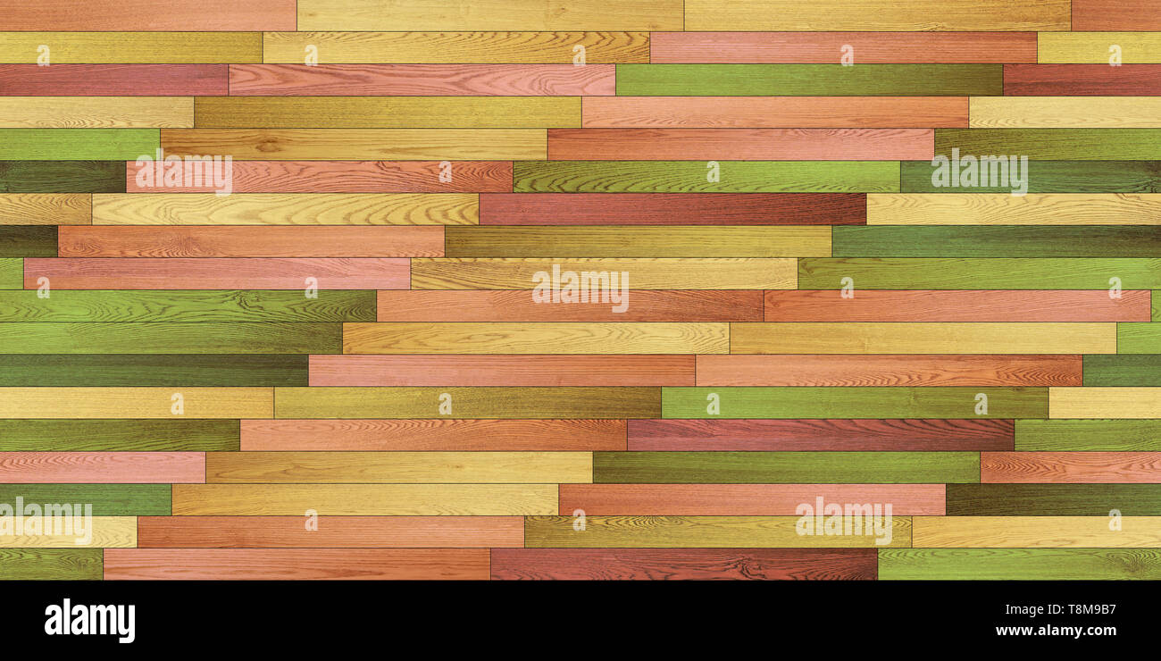 Seamless legno parquet texture colorate lineare Foto Stock