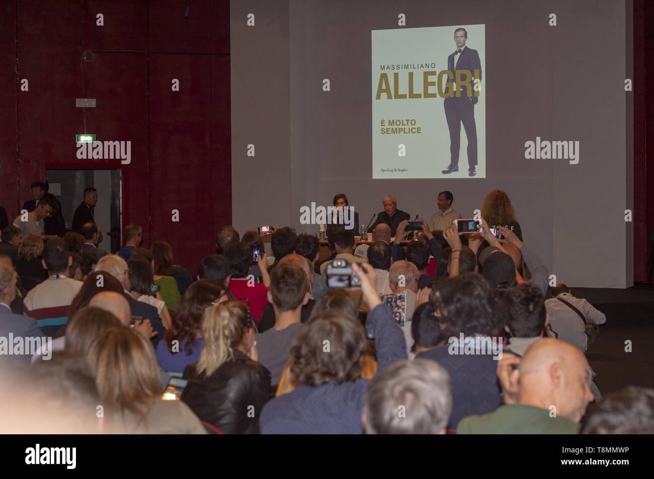 Massimiliano Allegri, guest durante la XXXII Torino Fiera Internazionale del Libro al Lingotto Fiere il 13 maggio 2019 a Torino, Italia. (Foto di Antonio Polia / Pacific Stampa) Foto Stock