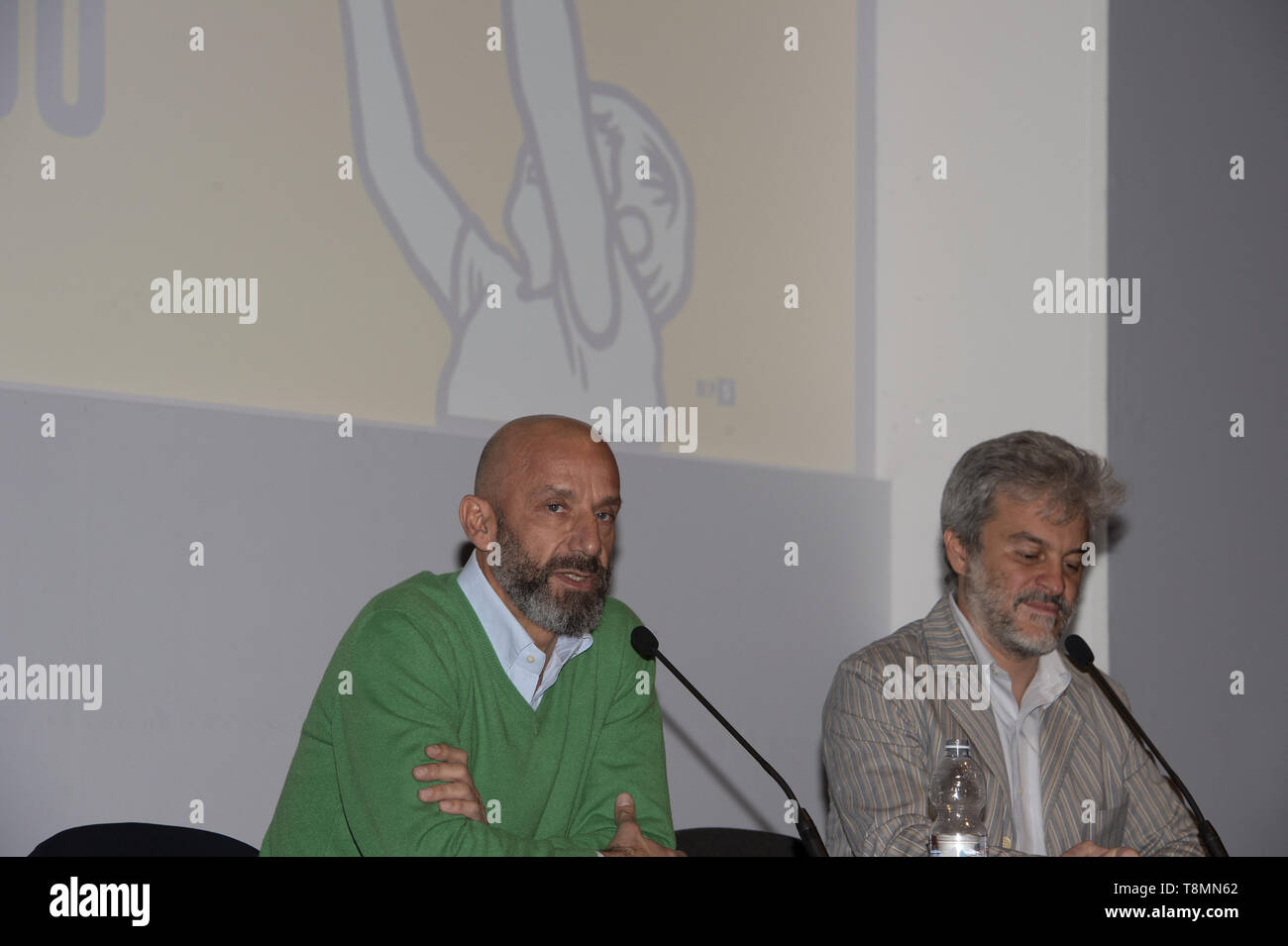 Gianluca Vialli ospite durante la XXXII Torino Fiera Internazionale del Libro al Lingotto Fiere il 13 maggio 2019 a Torino, Italia. (Foto di Antonio Polia / Pacific Stampa) Foto Stock