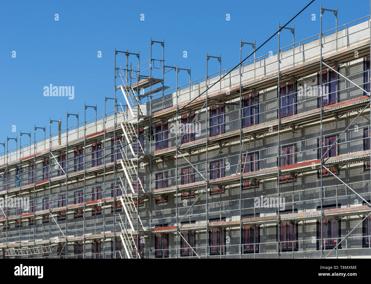 Sito in costruzione di un edificio - edificio in costruzione Foto Stock