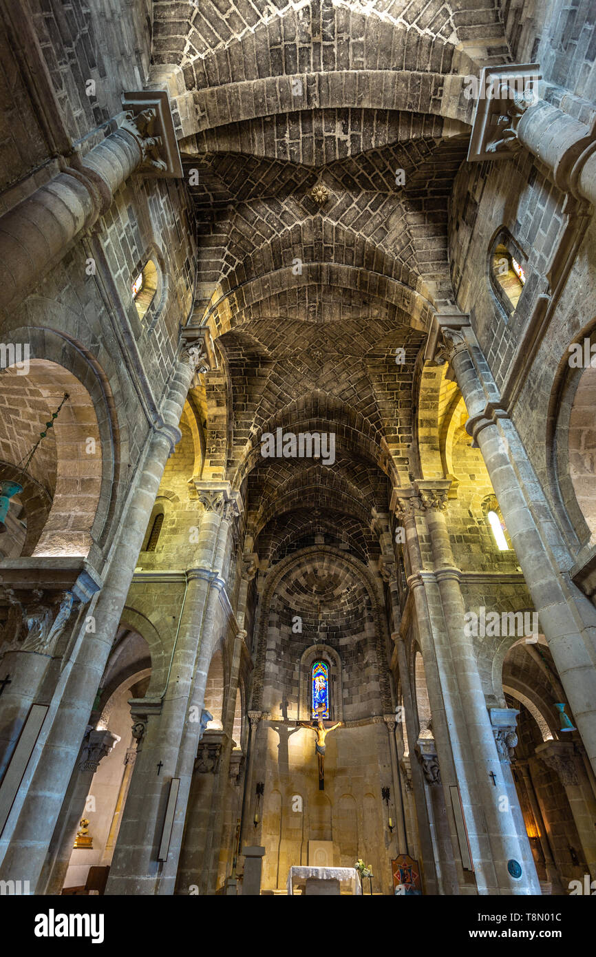 Interno di San Giovanni Battista, Matera Foto Stock