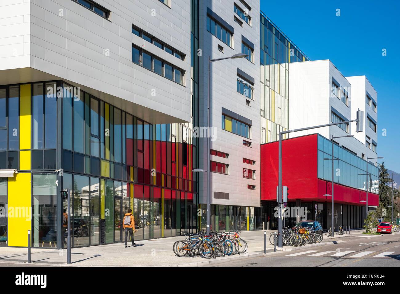 Francia, Isere, Grenoble, Polygone Scientifique distretto o Grenoble Presqu'île distretto, avenue des Martyrs, Scuola Nazionale di energia, acqua e ambiente Foto Stock