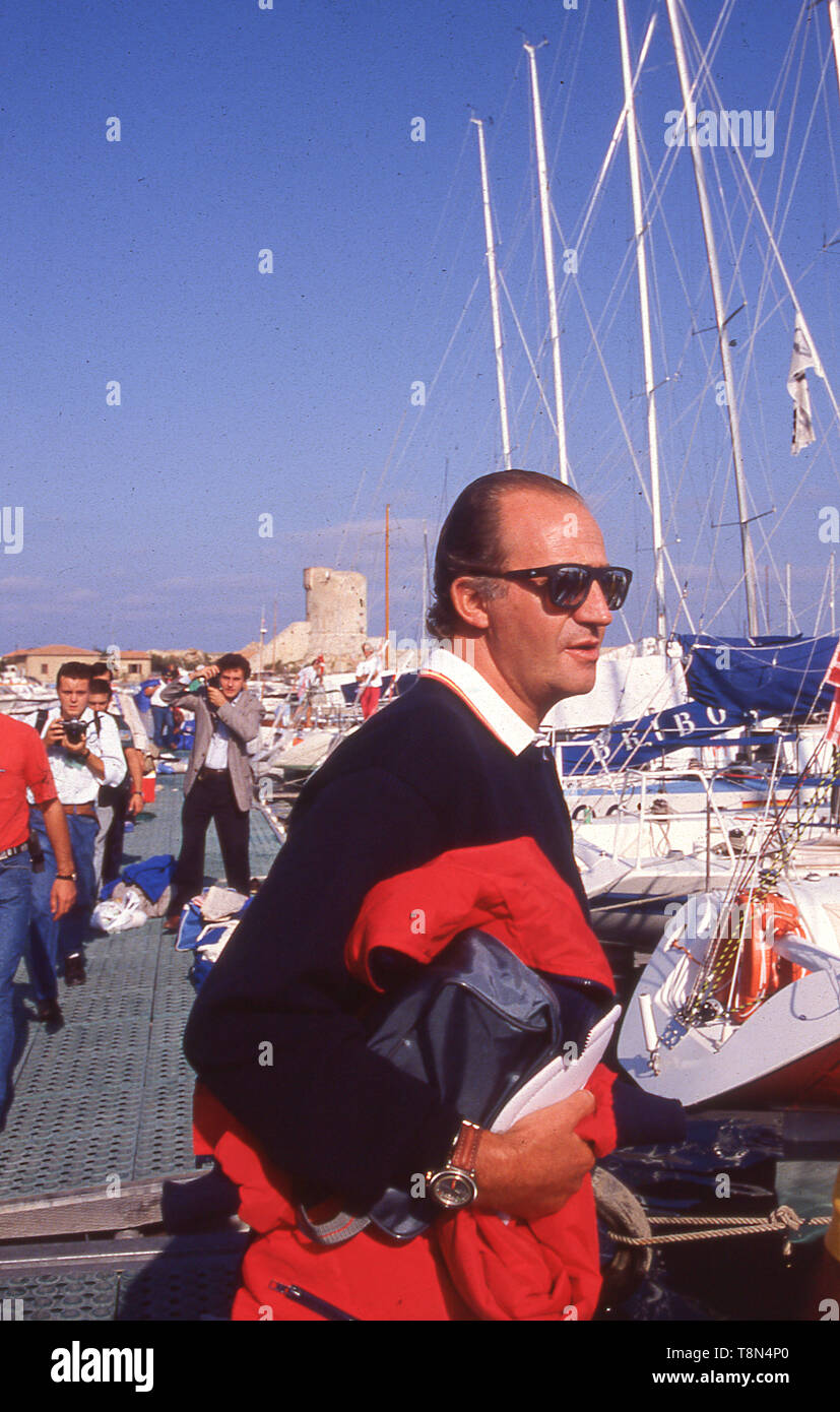Juan Carlos I, re di Spagna, 80s Foto Stock