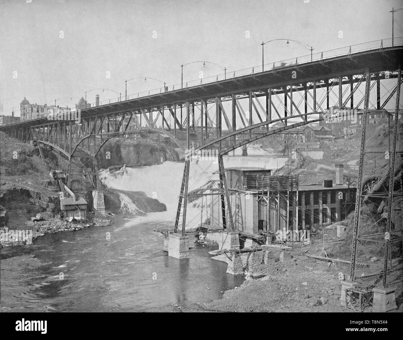 'Spokane cade, Washington', C1897. Creatore: sconosciuto. Foto Stock