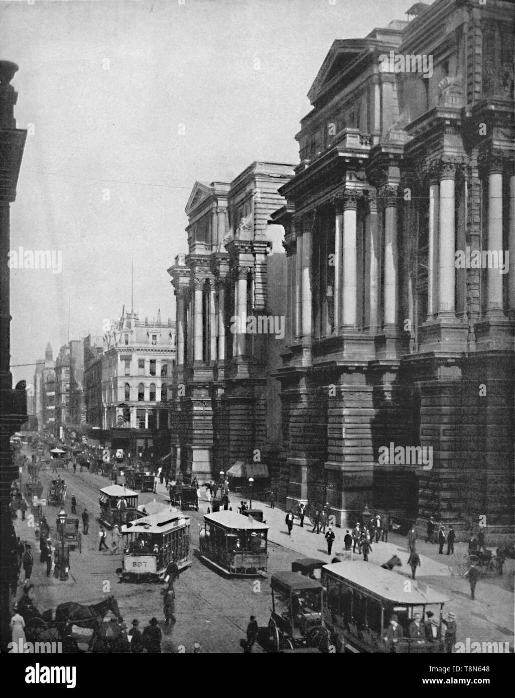 'Randolph Street, Chicago, Illinois', C1897. Creatore: sconosciuto. Foto Stock