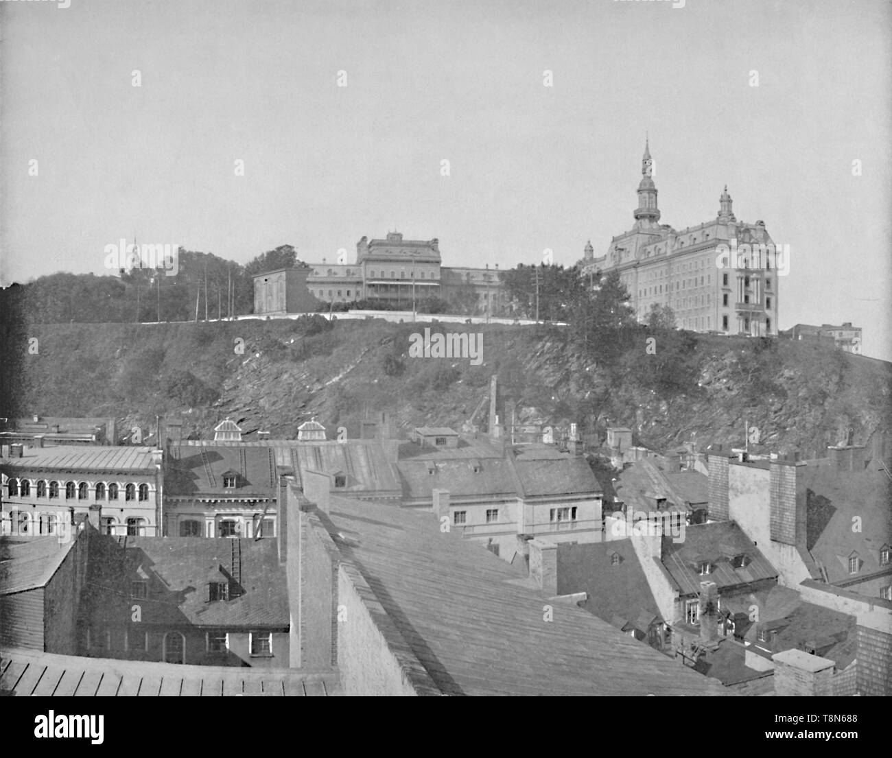 "Università Laval edifici, città di Québec', C1897. Creatore: sconosciuto. Foto Stock